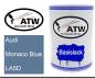 Preview: Audi, Monaco Blue, LA5D: 500ml Lackdose, von ATW Autoteile West.